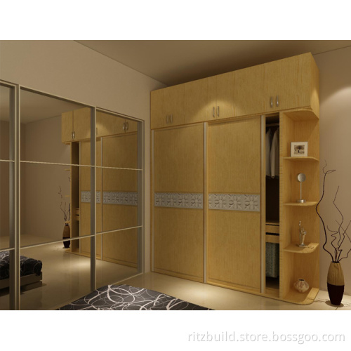 Ritz Wardrobe Furniture Solid Wood and Sliding Door Combination Wardrobe